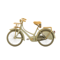 3d vintage bicicleta ilustração png