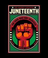 The Journey Continues Juneteenth vector