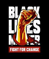 FIGHT FOR CHANGE GRAPHIC DESIGN vector