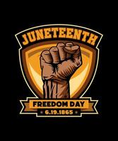 Juneteenth Freedom Day 1865 vector