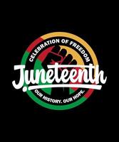 Juneteenth Our History Our Hope vector