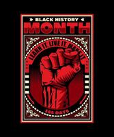 BLACK HISTORY MONT 365 DAYS GRAPHIC DESIGN vector