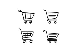 Shopping cart design vector