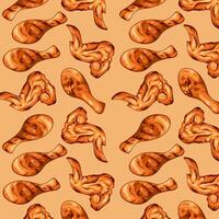 chicken wings pattern vector