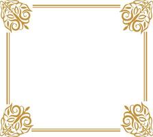 golden rectangle frame vector