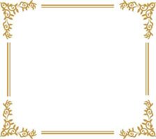 golden rectangle frame vector