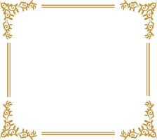 golden rectangle frame vector