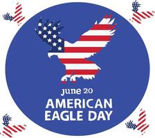 american eagle day vector