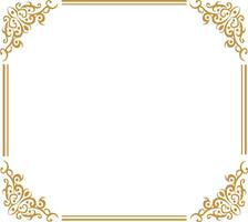 golden rectangle frame vector