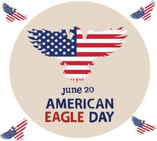 american eagle day vector