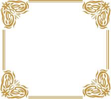 golden rectangle frame vector