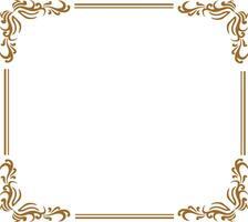 golden rectangle frame vector