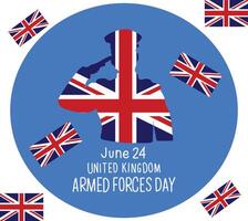 united kingdom uk armed forces vector