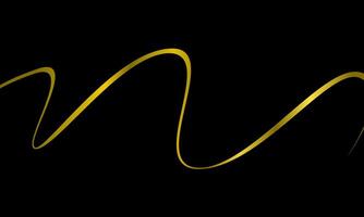 a wave of gold on a black background vector