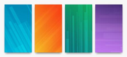 Modern colorful gradient background with lines vector