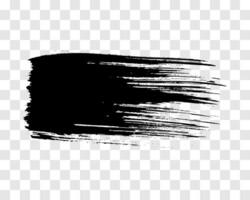 Black brush stroke. Hand drawn ink spot isolated on background. illustration vector