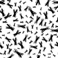 Seamless pattern with hand drawn cross symbols vector