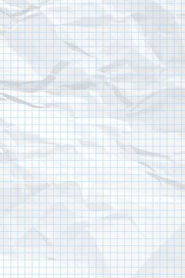 White clean crumpled checkered paper