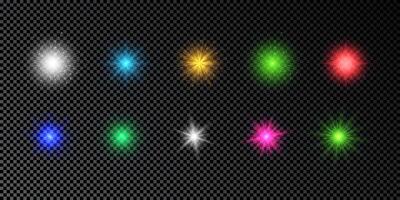 Light effect of lens flare vector