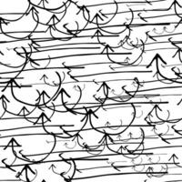 Seamless pattern with doodle arrows vector