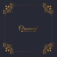 Elegant decorative frame design background vector