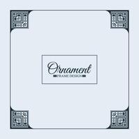 vintage ornamental frame collection vector