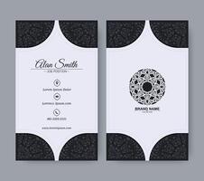 ornament pattern business card design vector