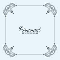 vintage decorative frame design background vector