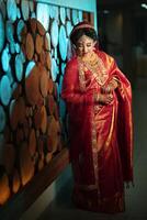 Girl in her wedding ceremony photo