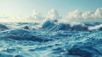 mar ola para surf en agua superficie foto