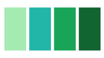 verde color paleta. conjunto de brillante color paleta combinación en rgb maleficio. color paleta para ui ux diseño. resumen ilustración para tu gráfico diseño, bandera, póster o aterrizaje página vector