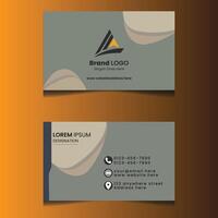 Minimalist Premium Modern Business Card with elegant luxury looking corporate business card design template layout vector