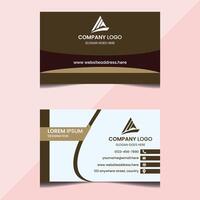 Minimalist Premium Modern Business Card with elegant luxury looking corporate business card design template layout vector