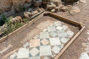 pintoresco restos de el antiguo ciudad de perge en pavo. perge abierto aire museo. foto