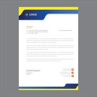 Modern corporate business letterhead design template vector