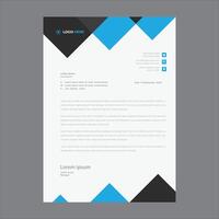 Modern corporate business letterhead design template vector