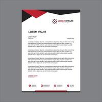 Modern corporate business letterhead design template vector