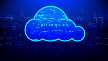 Cloud computing technology concept, illustration vector