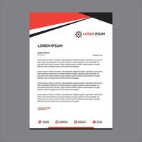 Modern corporate business letterhead design template vector