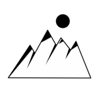 Simple mountain design png