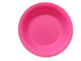 Photo of a transparent colored plastic plate png