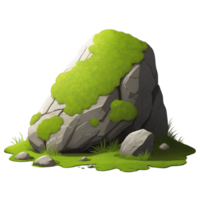 Mossy rock graphics png