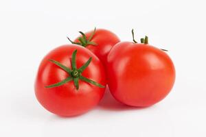 tomatoes on white photo