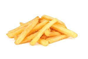 french fries on white photo