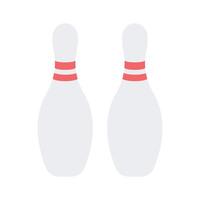 Modern icon of bowling pins, indoor skittles games vector