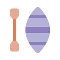 Modern icon of rafting boat, customizable of canoe vector