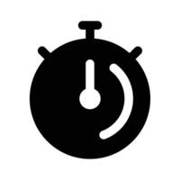 A flat design of stopwatch, time counter design vector