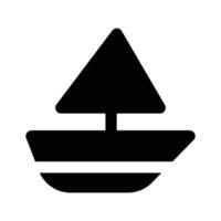 Sailing boat design, water sports icon vector