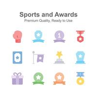bien diseñado Deportes premios diseño en personalizable estilo vector
