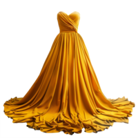 A gown dress isolated on transparent background png